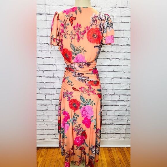 Anthropologie Maeve Simone Floral Midi Dress size Small - Picture 2 of 8